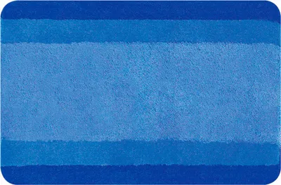 Produktbild von spirella Badematte | kuscheliger Hochflor | Rutschfester Badvorleger | viele Größen | waschbar 40° | 90x60 cm | Blau