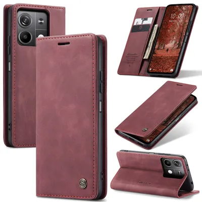 Produktbild von Caseme Handyhülle für Xiaomi Redmi Note 13 Pro 5G / Poco X6 5G Karmesinrot