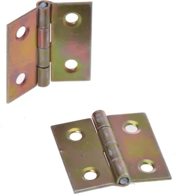 Produktbild von Aqbau® Gerollte Scharniere Halbbreite 30mm x 30mm Möbelscharniere Verzinkt 50 Stück