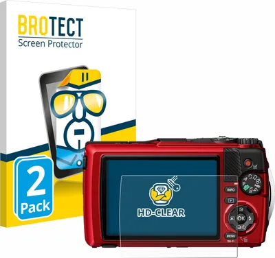 Produktbild von 2x Für Olympus OM System Tough TG-7 Schutzfolie BROTECT Displayschutz Display Schutz Folie Klar Transparent