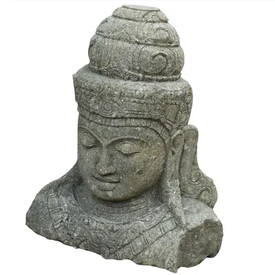 Produktbild von Naturstein Büste Buddha Satna 80 x 36 x 70 cm