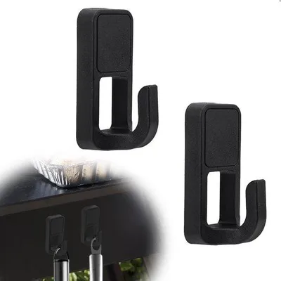 Produktbild von Magnetische Grillhaken für BBQ - 4 Stück - Metall - Schwarz