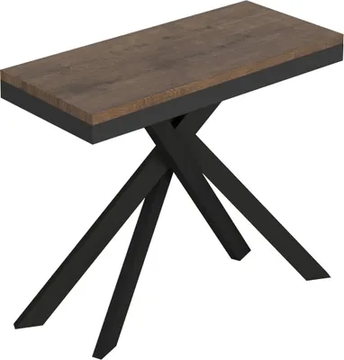Zdjęcie produktu dla Rozkładany stół konsolowy 90x40/300 cm Saki Evolution orzech antracyt rama
