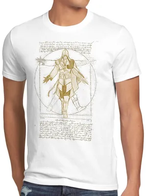 Produktbild von A.N.T. Vitruvianischer Assassine Herren T-Shirt desmond miles