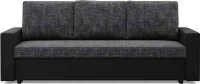 Produktbild von Sofa 3-Sitzer mit Schlaffunktion LUNA, Schwarz + Schwarz
