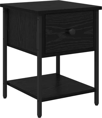 Immagine prodotto di Comodino Rovere Nero 34 x 35,5 x 45 cm Legno multistrato