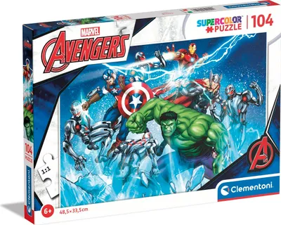 Zdjęcie produktu dla Clementoni - Układanka 104 elementy Marvel Avengers - Puzzle Premium
