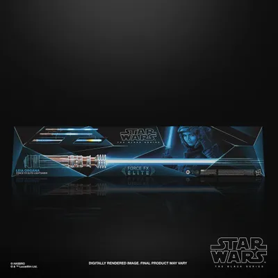 Immagine prodotto di Hasbro Star Wars Episodio IX Serie Nera Replica Force FX Elite Spada Laser Leia Organa HASF3904