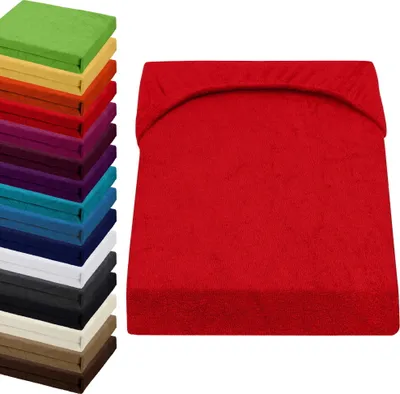 Produktbild von FROTTEE Spannbettlaken 90x200-100x200cm Spannbetttuch, Farbe: Rot