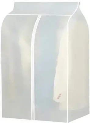 Produktbild von Transparente Kleiderschutzhülle aufhängbar mit Reißverschluss 90x60x50 cm Staubschutz