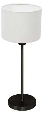 Obrázok produktu pre Stolná lampa - biela čierna - NOOR - kov textil - nočná lampa - E27 - 4425ZW - Mexlite