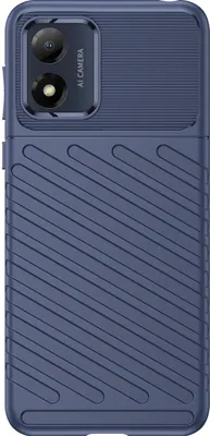 Produktbild von Mobigear Groove  Motorola Moto E13 Hülle Flexibles TPU Backcover - Blau