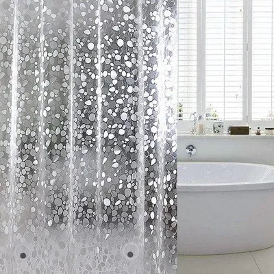 Produktbild von Wasserdichtes Duschvorhang 3D-Steinmuster 92x180cm