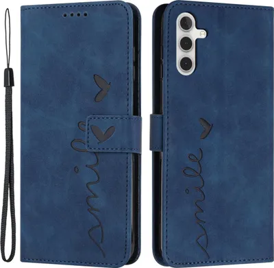 Produktbild von Samsung Galaxy S23 FE Hülle - Coverup Smile Klapphülle - Blau