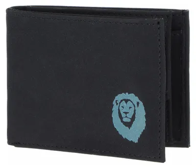 Immagine prodotto di oxmox portafoglio New Cryptan RFID Protect Pocketbörse Freedom Lion Print Cyan Black nero