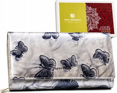 Produktbild von Große Damenbrieftasche aus Naturleder - Peterson