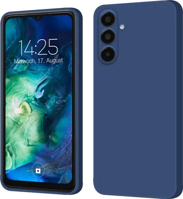 Produktbild von Hülle für Samsung Galaxy A16 / A16 5G Case Cover Bumper Silikon Softgrip Schutzhülle Farbe: Blau
