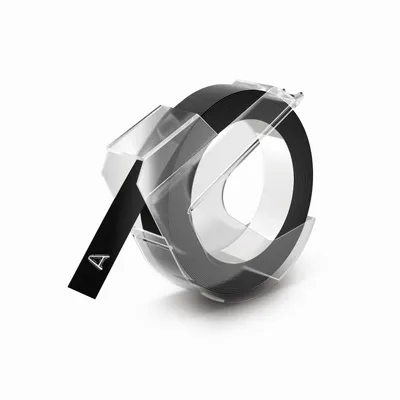 Immagine prodotto di Nastro adesivo DYMO LetraTag. 12mmx2m nero->bianco