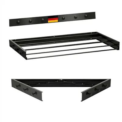Produktbild von Wäscheständer Wand, Wäschetrockner Wandmontage, 80cm  , ausziehbar