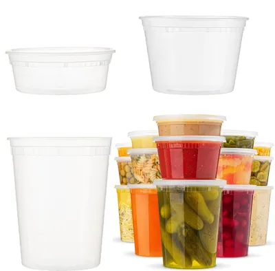 Image de Set de 44 contenants en plastique Deli avec couvercle, sans BPA