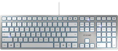 Productafbeelding van CHERRY KC 6000 SLIM voor Mac, Volledige grootte (100%), Kabel, USB, QWERTY, Zilver