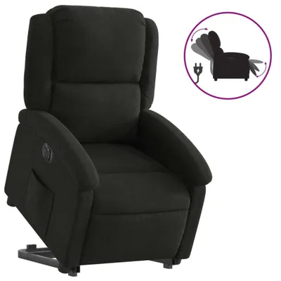 Produktbild von vidaXL Relaxsessel mit Aufstehhilfe Elektrisch Schwarz Stoff