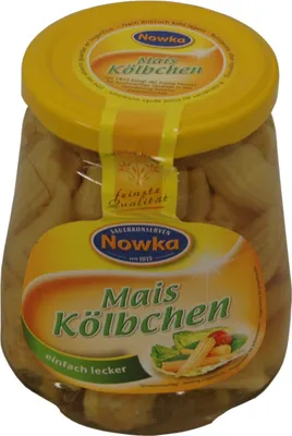Immagine prodotto di Pannocchie di mais Nowka Quantità di ripieno 330 g Peso sgocciolato 190 g Contenitore da 370 ml