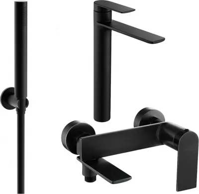 Produktbild von Mexen Zero R70 Badewannenset, Schwarz - 71113R70-70