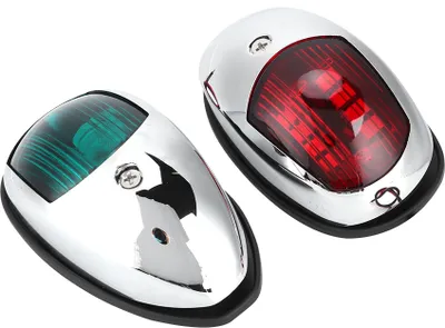 Produktbild von 12V LED Marine Navigation Licht Wasserdicht Grün Starboards Rot Port Lampe Seite Montieren für 20m Boot Maximale