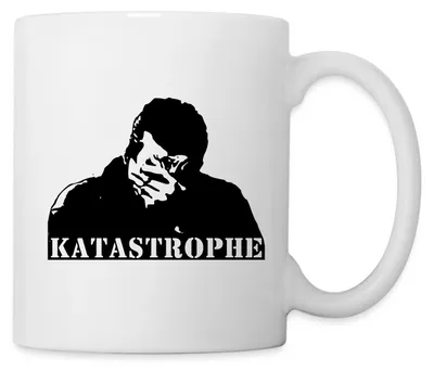 Produktbild von Spreadshirt Katastrophe Statement Tasse, One size, Weiß