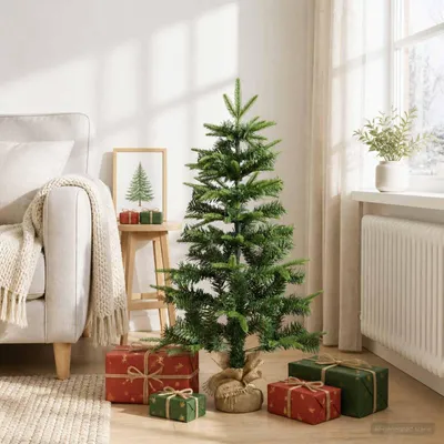 Productafbeelding van Mini Kerstboom 90 cm PVC en PE Groen