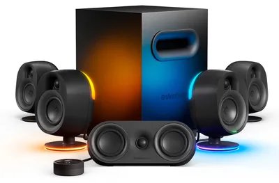 Produktbild von Steelseries Arena 9, 5.1 Kanäle, PC/Laptop, Schwarz, Kabelgebunden, 2-Wege, 35 - 20000 Hz