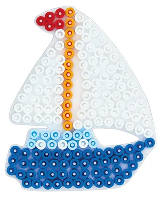 Produktbild von Hama Midi-Stiftplatte Segelboot, weiß
