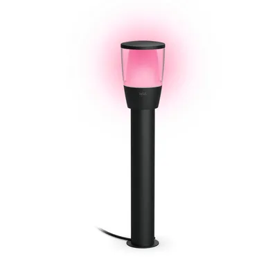 Produktbild von WiZ Verlängerung für Pollerleuchten, Intelligente Sockel-/Pfostenbeleuchtung, Wi-Fi/Bluetooth, Schwarz, Wi-Fi 4 (802.11n), 802.11b, 802.11g, LED, Metall, Kunststoff