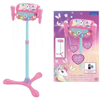 Immagine prodotto di Lexibook, Unicorno, supporto karaoke Bluetooth luci, rosa, S160UNI