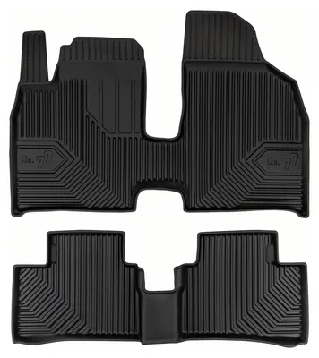 Productafbeelding van Rubberen voormatten voor Leapmotor T03 vanaf 2020 (hatchback) – 2-delig, zwart, op maat