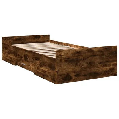 Immagine prodotto di Giroletto con Cassetti Rovere Fumo 75x190 cm Legno Multistrato