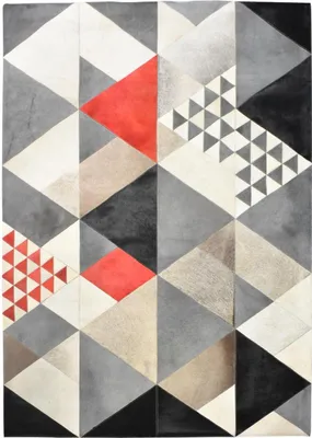 Image de Tapis en cuir de bœuf Kilm fait main