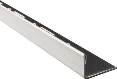 Produktbild von L-Profil Edelstahlschiene Profil Fliesenschiene Edelstahl V2A L250cm 12mm glänzend