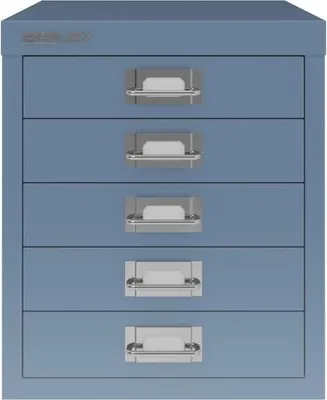 Produktbild von BISLEY MultiDrawer™ L125 Schubladenschrank blau 5 Schubladen 27,9 x 38,0 x 32,5 cm