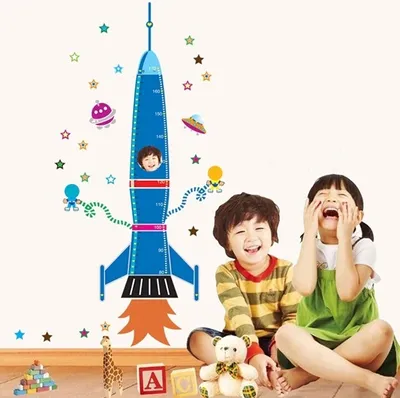 Produktbild von Rakete Wandaufkleber für Jungen – Jetzt kaufen KP16340