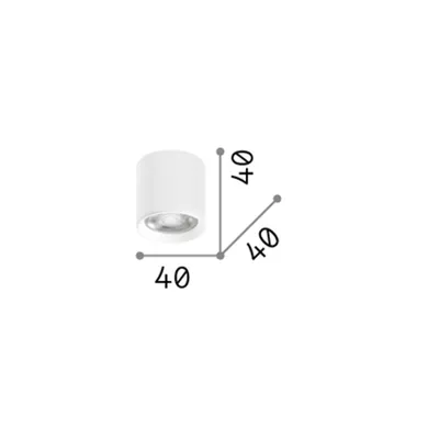 Obrázok produktu pre Moderné stropné svetlo Dot Metal White Led 5W 3000K Warm Light