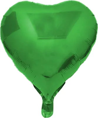 Produktbild von Folienballon Herz, grün, ca. 45 cm
