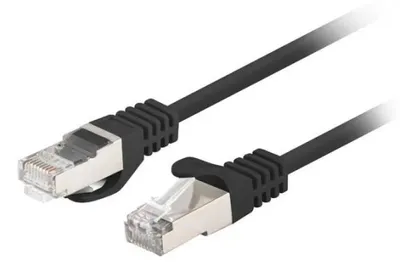 Produktbild von Lanberg PCF6-20CC-0100-BK, 1 m, Cat6, U/UTP (UTP), RJ-45, RJ-45, Schwarz