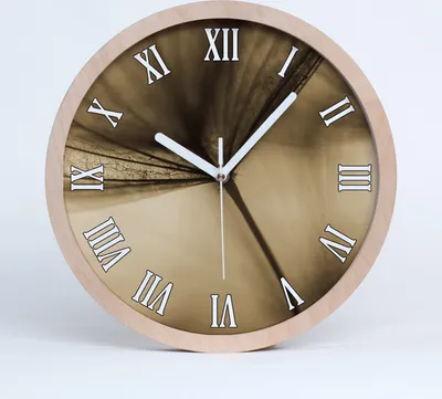 Produktbild von Holzuhr 30fi cm wanduhr - weiße Spitzen - Löwenzahn Samen