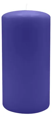 Produktbild von Flachkopf-Stumpenkerzen Royalblau 150 x Ø 80 mm, 4 Stück