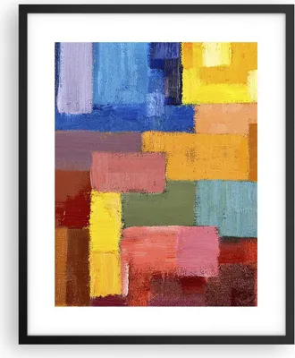 Produktbild von Gerahmtes Poster - Schwarzer Rahmen - Abstraktion modern - 40x50 cm - Wand Bild - Wanddeko - Wandbilder - Kunstposter - Wandposter - Bilderrahmen - Bilder - Kunstdruck - Wandbild - P2BPA40x50-3703