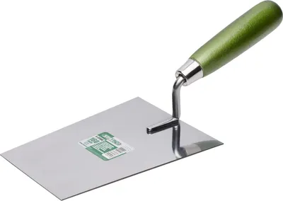 Immagine prodotto di STALCO Cazzuola trapezoidale in acciaio inox 160 mm, manico in legno