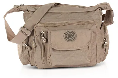 Image de Bag Street Nylon Sac à main femme marron beige D2OTJ204N
