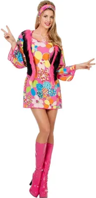 Produktbild von W4562-38 Hippie Kostüm Partykostüm Discokostüm Gr.38